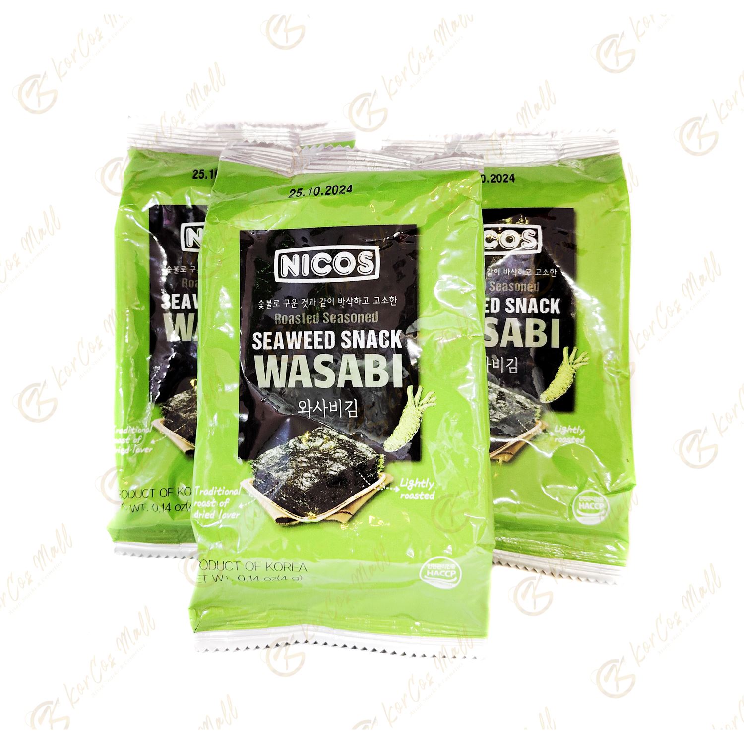 Nicos Wasabi : Les algues grillées au wasabi pour une saveur explosive !